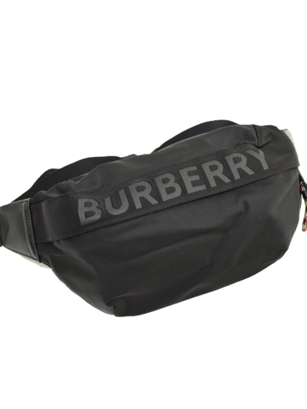 Burberry Econyl Sonny Bum Bag Black #202-83